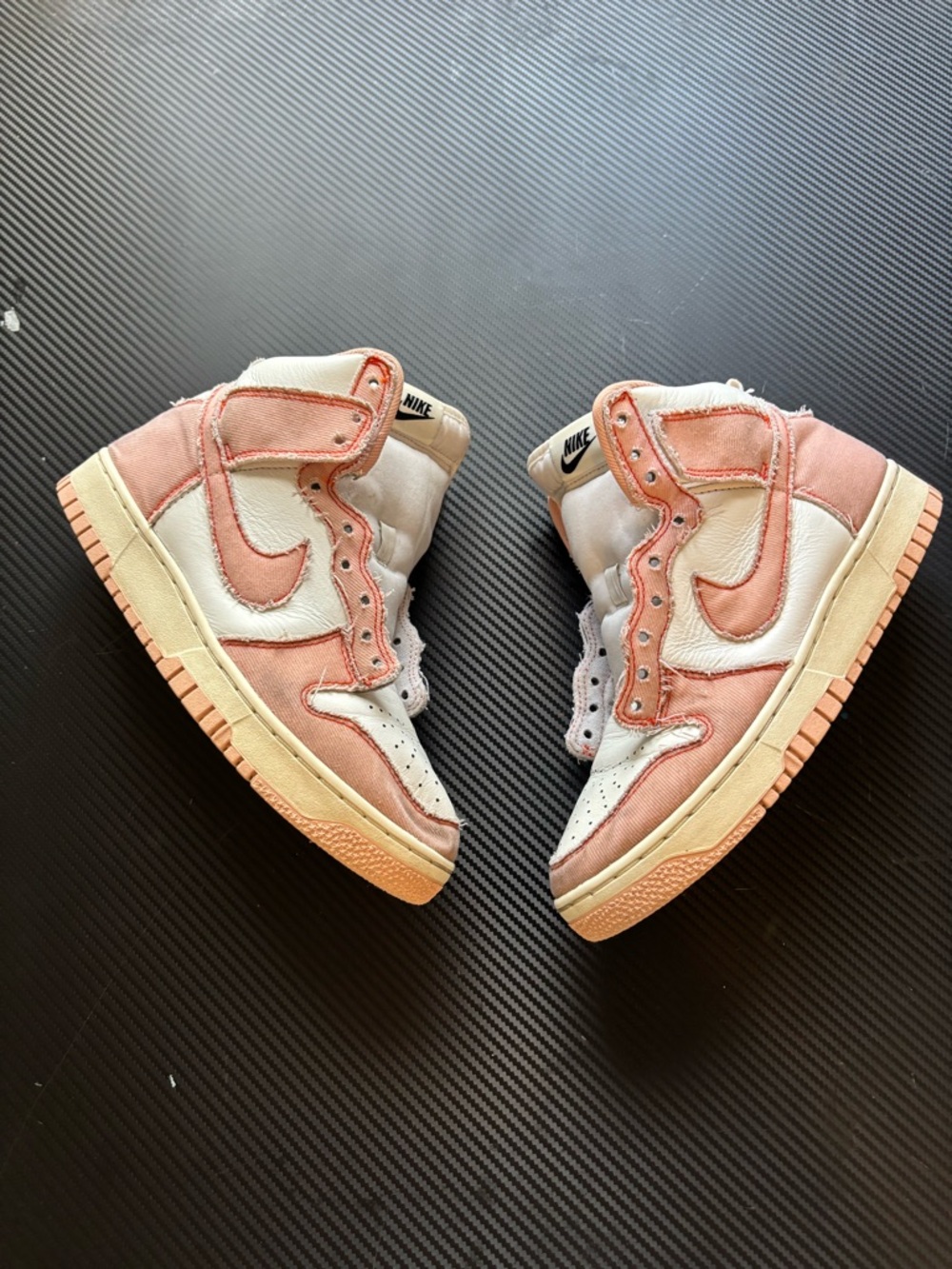 Nike Womens Dunk High 1985 White arctic orange sail canvas shoes Size 8
